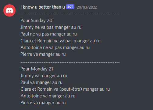 Bot prédiction Étudiants UFR